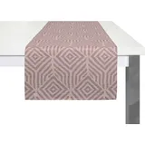 ADAM Audio Tischläufer "Easy Diamond" Gr. 1, lila (aubergine), B:50cm L:150cm, Bio-Baumwolle, Tischdecken