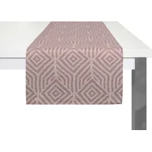 ADAM Audio Tischläufer "Easy Diamond" Gr. 1, lila (aubergine), B:50cm L:150cm, Bio-Baumwolle, Tischdecken