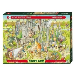 HEYE Puzzle 297275 – Lebensraum Jurassic Park – Funky Zoo, 1000…, 1000 Puzzleteile bunt