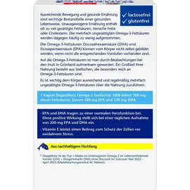 Doppelherz Aktiv Omega-3 Seefischöl 1000 Kapseln 80 St.