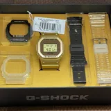 Casio G-Shock DWE-5600HG-1D Gold Ketten-Design austauschbare Lünette & Band Uhr