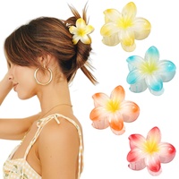 MiDoDo 4 Stück Haarklammer Blume Klein Haarspange Bunte Haarspangen Damen Rutschfest Haarklammern Für Dickes Dünnes Haar- Accessoires Mädchen Frauen