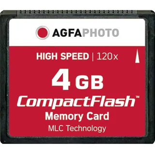AgfaPhoto Compact Flash 4GB High Speed 120x MLC