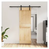 VidaXL Schiebetür mit Beschlag 70x210 cm Massivholz Kiefer