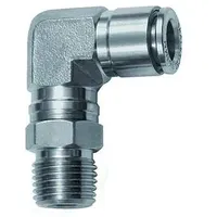 Riegler L-Steckverschraubung, drehbar, R 1/8 a., Schlauch- Ø4, ES