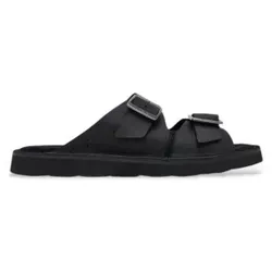 Clarks für Herren. 26180885 Solsbury Riemchensandalen aus Leder schwarz (41.5), Wohnung, Schnalle, Lässig
