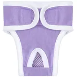 Treer Waschbare Hundewindeln Weiblich Wiederverwendbare Hundewindeln für Hündinnen, Saugfähige Höschen Festen Sitz für Hunde Periode/Inkontinenz und Lange Reisen (L,Lila)