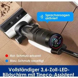 Tineco Floor One S7 Pro Nass Trockensauger Kabellos, Wischsauger 40min, Zentrifugal-Trocken, Doppelseitige Kantenreniung, Smart Erkennung, Dreifache Batterielebensdauer, Selbstreinigend für Tierhaare