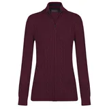 Felix Hardy Strickjacke mit Zopfmuster Bordeaux M