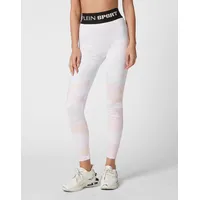 Plein Sport Damen, Tight CAMOUFLAGE, weiß, S