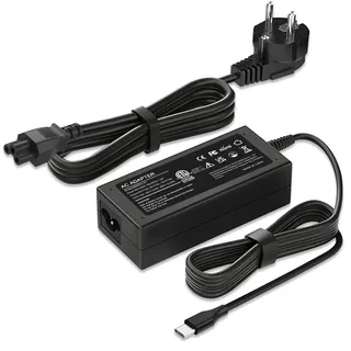45W USB C Netzteil Laptop Ladegerät Kompatibel mit Dell Latitude HP Chromebook Asus Acer Huawei Xiaomi Air Samsung Notebook Ladekabel 45 Watt Type C Power Adapter