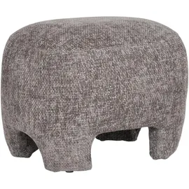 VCM Pouf Nazare Kunststoff, Polyester, Stoff 53 x 38 x 41 cm Beige