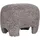 VCM Pouf Nazare Kunststoff, Polyester, Stoff 53 x 38 x 41 cm Beige