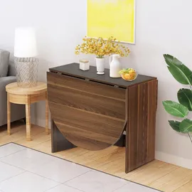 Costway Esstisch Klappbar 163 x 80 x 75 cm Braun