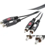 SpeaKa Professional Cinch Audio Verlängerungskabel 2x Cinch-Stecker / 2x Cinch-Buchse 2,5m (SP-7870384)