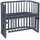 babybay Beistellbett Maxi Comfort Plus Holz Grau
