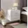 lookway Nachtschrank LINA LUX 45 x 41,8 x 38,5 cm Gold/Weiß