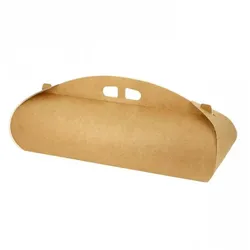 MONOUSO - Kraft Schmetterlingsbox für Gebäck 43x15x10cm (25 Stück)