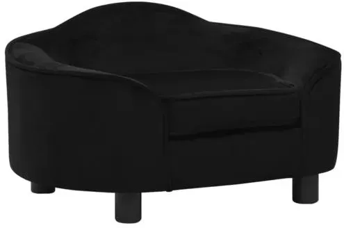 Preisvergleich Produktbild vidaXL Hundesofa Schwarz 67x47x36 cm Plüsch