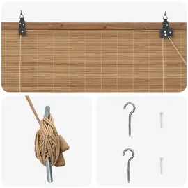 vidaXL Bambusrollo 50 x 160 cm Braun