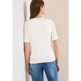 Cecil Rundhalsshirt Vanilleweiß M