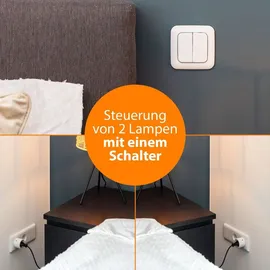 smartwares Smart-Home-Steckdose Weiß 2 St.