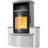 Kaminofen HARK 44-5.34 GT ECOplus 8 kW - Ofenkacheln: Specksteinverkleidung - Korpus: graphit