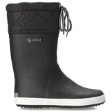 Aigle Giboulee Gummistiefel Schwarz/Weiß 25