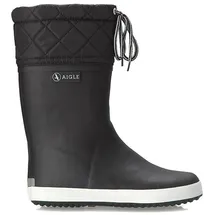 Aigle Giboulee Gummistiefel Schwarz/Weiß 25