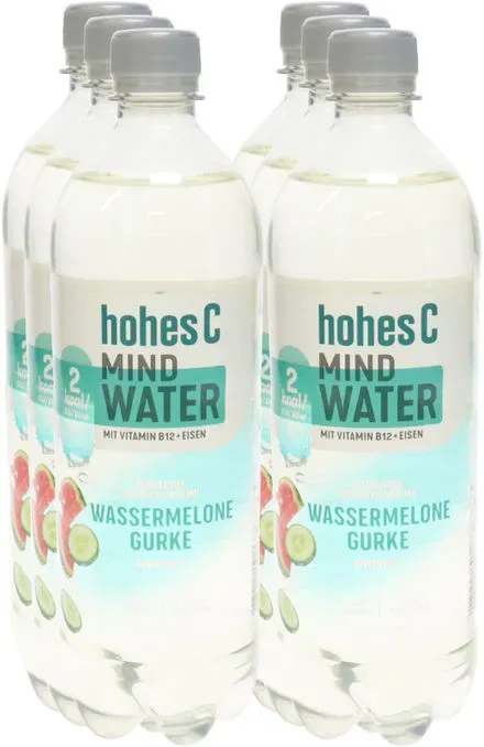 Hohes C 2 x Mind Water, 6er Pack (EINWEG) zzgl. Pfand