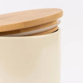 la-vida Vorratsdose Porzellan beige 11 x 16 cm 1 l