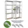 Trutzholm Schwerlastregal 170x75x30 cm Metall silberfarben 2er Set