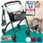 eloneo Wohnungsrollator 54cm faltbar und leicht mit Tablett anthrazit