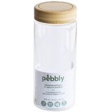 Pebbly GLASBEHÄLTER MIT Bambusschraubdeckel 850 ml