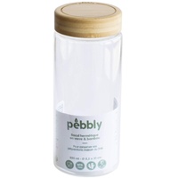 Pebbly GLASBEHÄLTER MIT Bambusschraubdeckel 850 ml