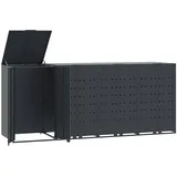 deluke Mülltonnenbox GORILO 276 x 117 x 79 cm anthrazit