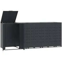deluke Mülltonnenbox GORILO 276 x 117 x 79 cm anthrazit