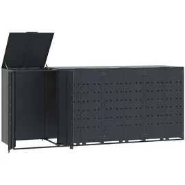 deluke Mülltonnenbox GORILO 276 x 117 x 79 cm anthrazit