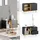 Vicco Nautica Lowboard 90 x 61 cm Anthrazit/Buche Aluminium/MDF/Spanplatte