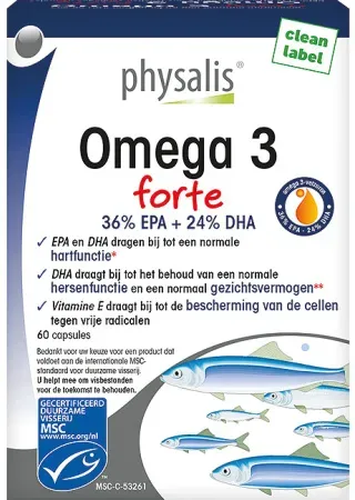 Physalis Omega 3 Forte EPA + DHA 60 Kapseln