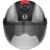 AGV Eteres Levanto Schwarz-Rot-Silber 2XL