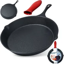 VILDE Gusseisenpfanne Grillpfanne 30 cm