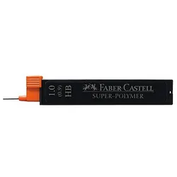 FABER-CASTELL SUPER-POLYMER Feinminen-Bleistiftminen schwarz HB 1,0 mm, 12 St.