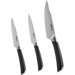Messer-Set ZYLISS "Comfort Pro", schwarz, Edelstahl, Kochmesser-Sets, Deutscher Edelstahl, langlebig, ergonomisch geformt