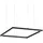 Ideal Lux Oracle Slim 1-flg. 50 cm quadratisch schwarz