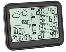 Preisvergleich Produktbild TFA® VIEW 35.1142.01 Wetterstation schwarz