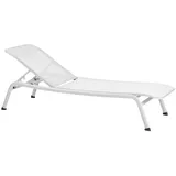 Liege Sonnenliege Gartenliege Dimaond Garden Kingston ALU/Textiline - weiß