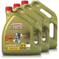 3x 5 L = 15 Liter Castrol Edge Fluid Titanium 5W-30 C3 Motoröl