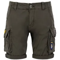 Alpha Industries Herren Crew Short Patch Für Cargos, Greyblack, 32