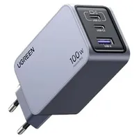 UGREEN 100W GaN Tech Nexode Pro Fast Wall Charger, 1x USB-A & 2x USB-C Space Grey